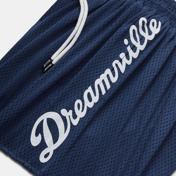 Dreamville Script Mesh Shorts Navy/White