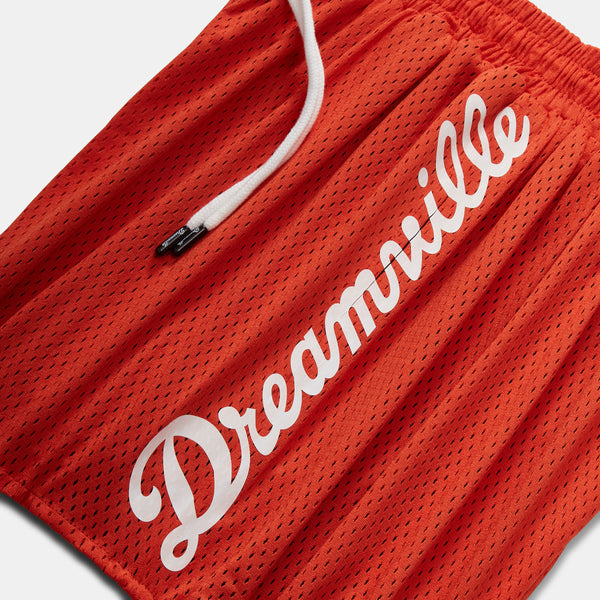 Dreamville Script Mesh Shorts Red/White