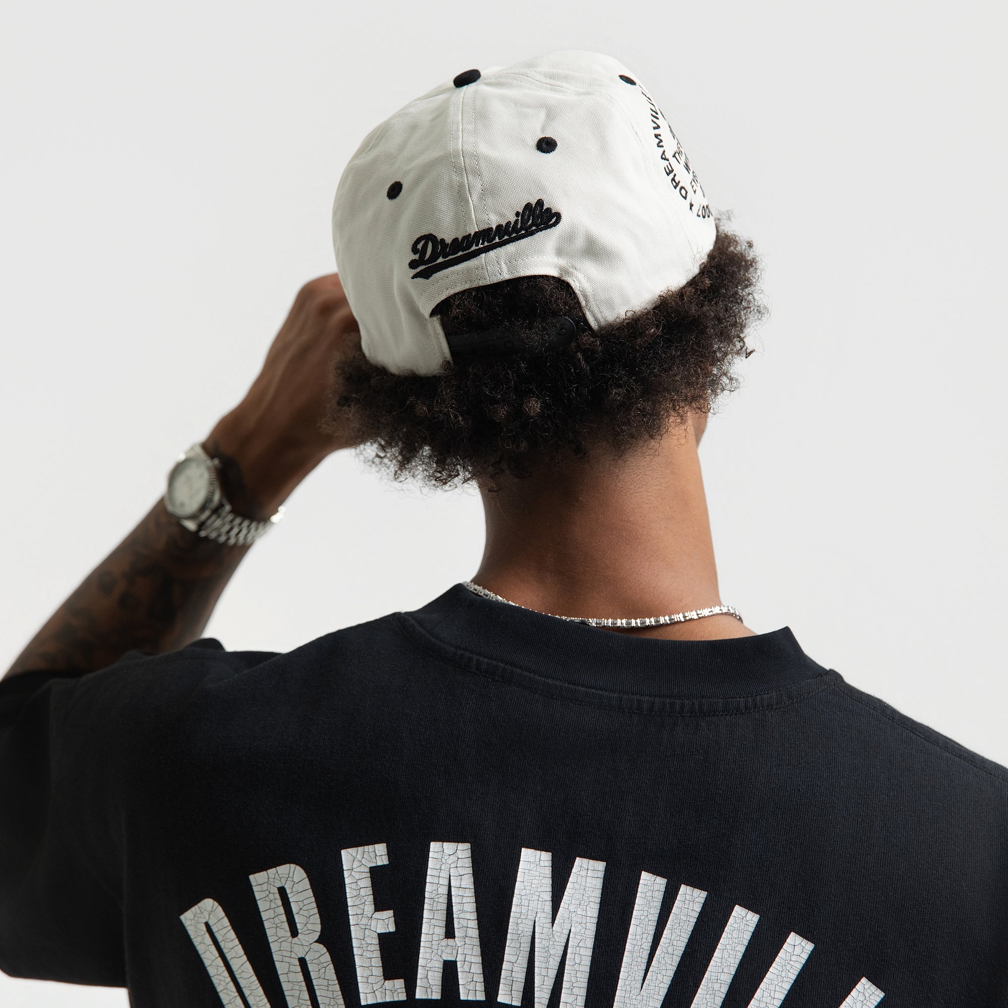 SIGNATURE D SNAPBACK HAT BLACK