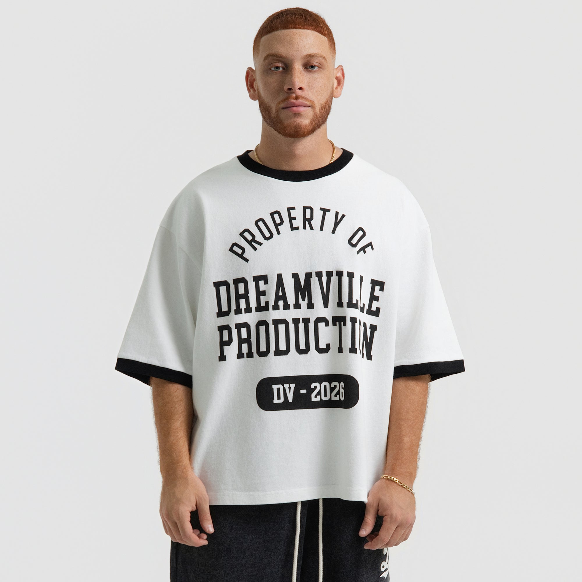 DV RINGER TEE BLACK