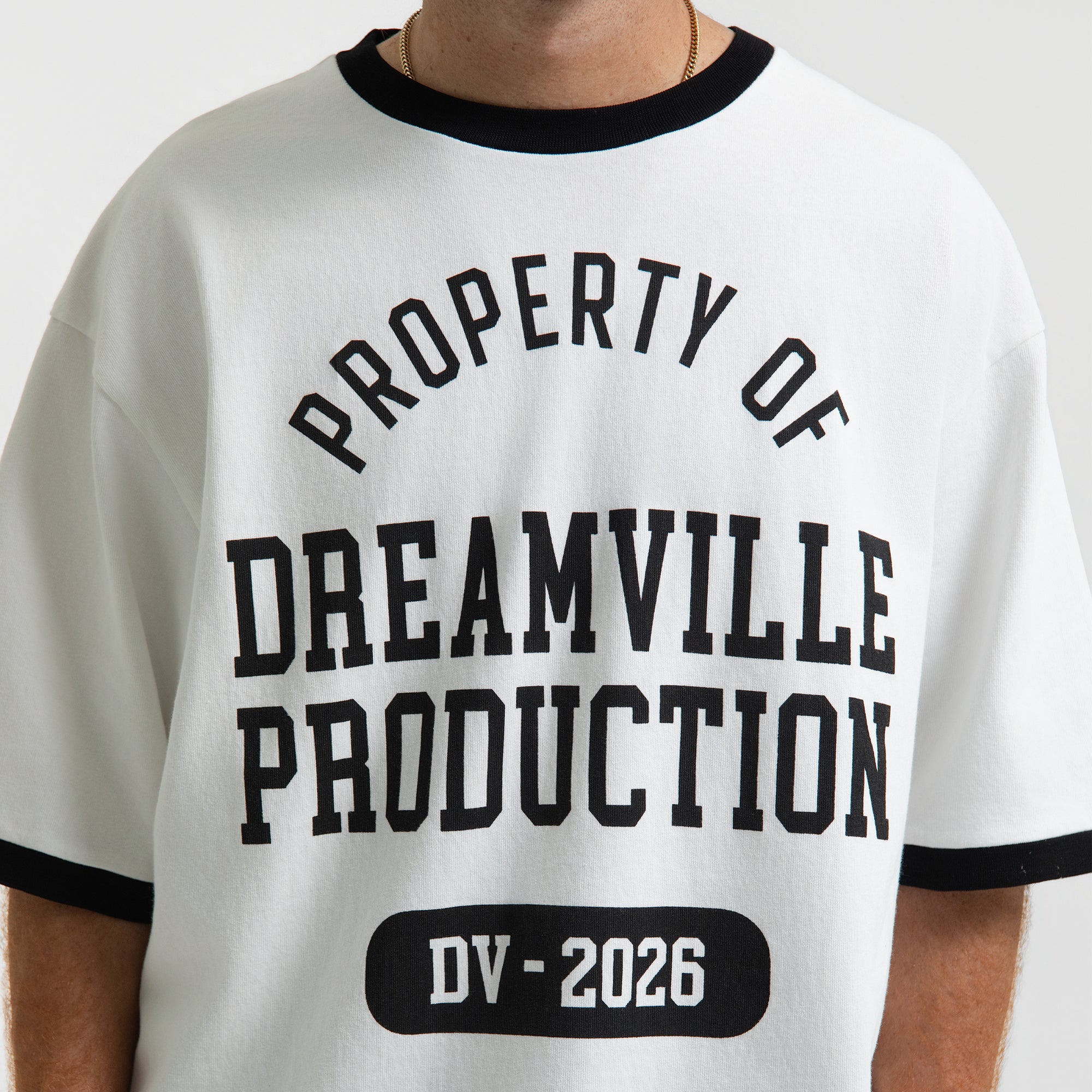 DV RINGER TEE BLACK