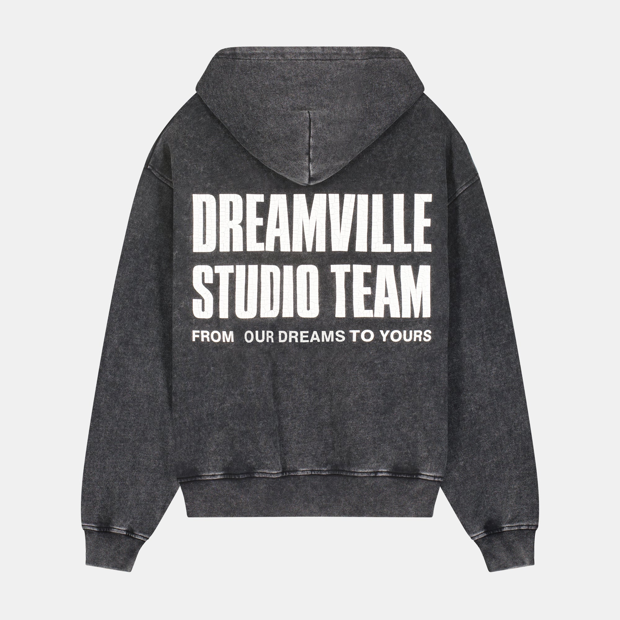 STUDIO TEAM ZIP UP HOODIE WASHED BLACK