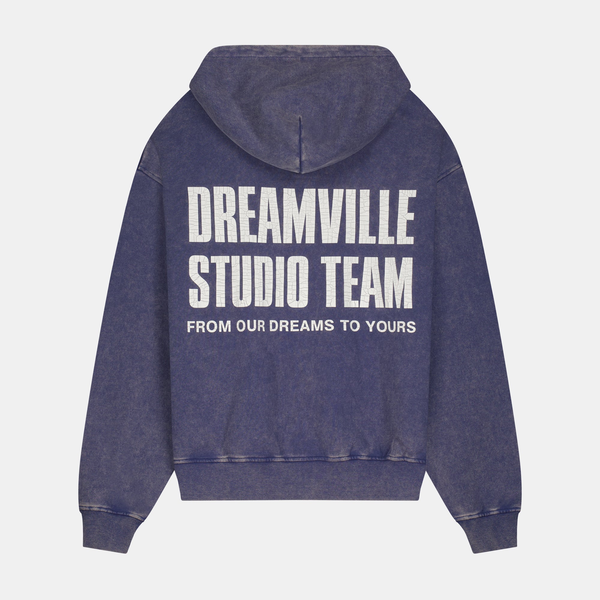 STUDIO TEAM ZIP UP HOODIE WASHED BLUE