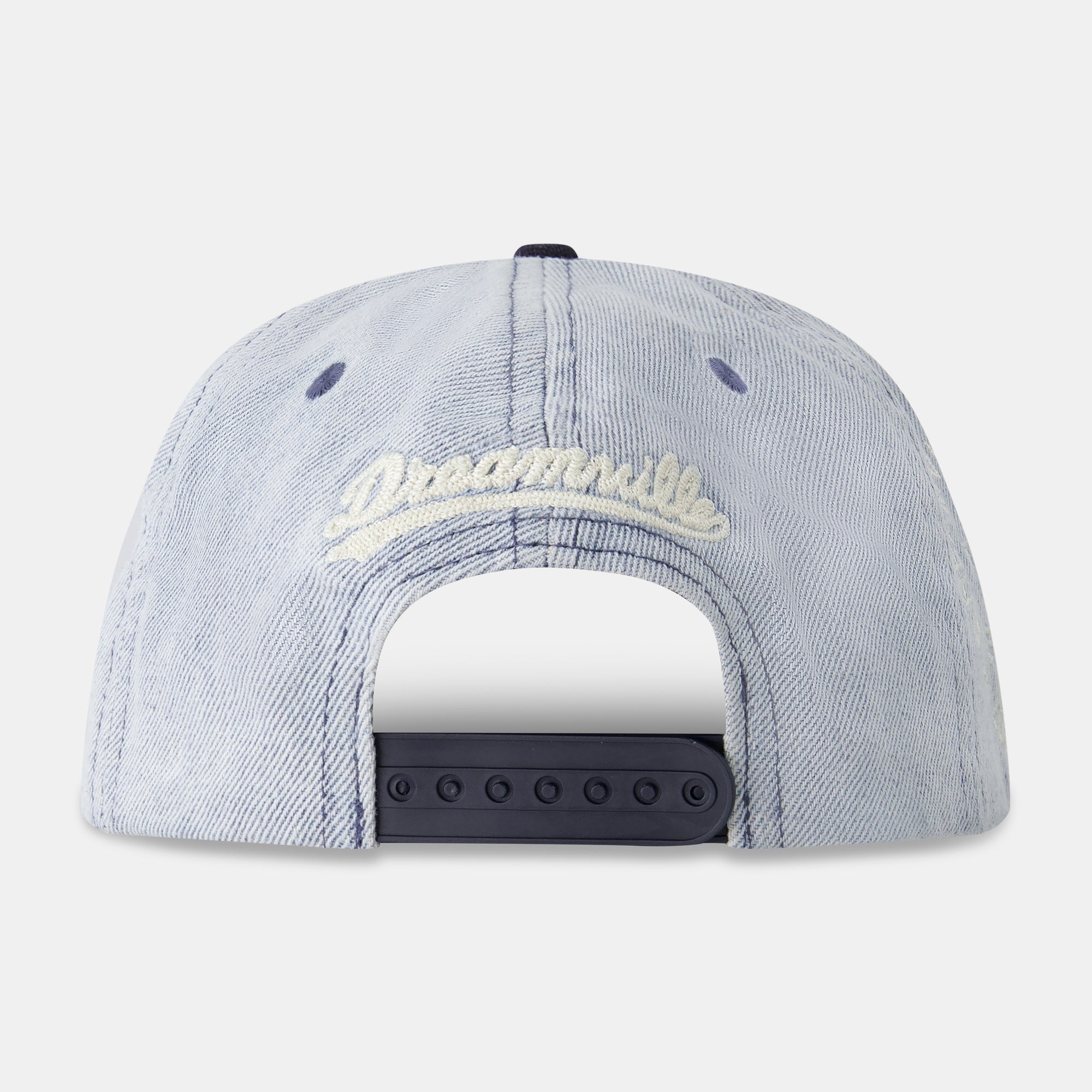 D LOGO WASHED BLUE DENIM HAT