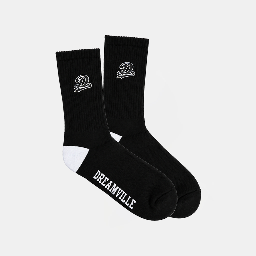 DREAMVILLE CREW SOCK BLACK