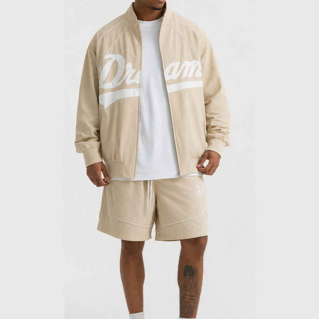 SCRIPT NYLON SHORTS BONE