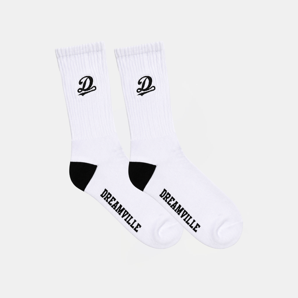 DREAMVILLE CREW SOCK WHITE