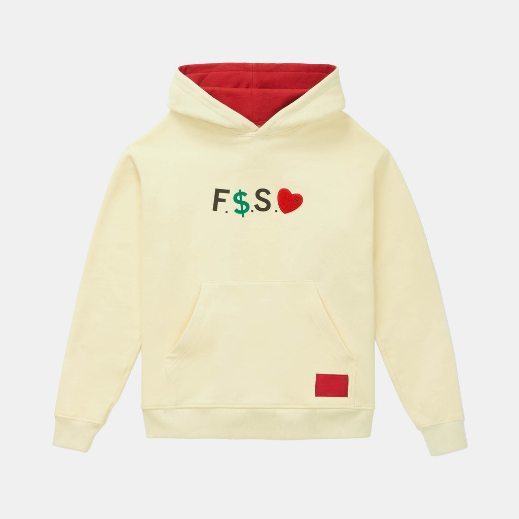 FMSL Premium Hoodie Cream/Red