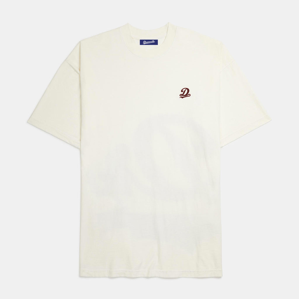 Jumbo Classic Logo T-Shirt White/Maroon