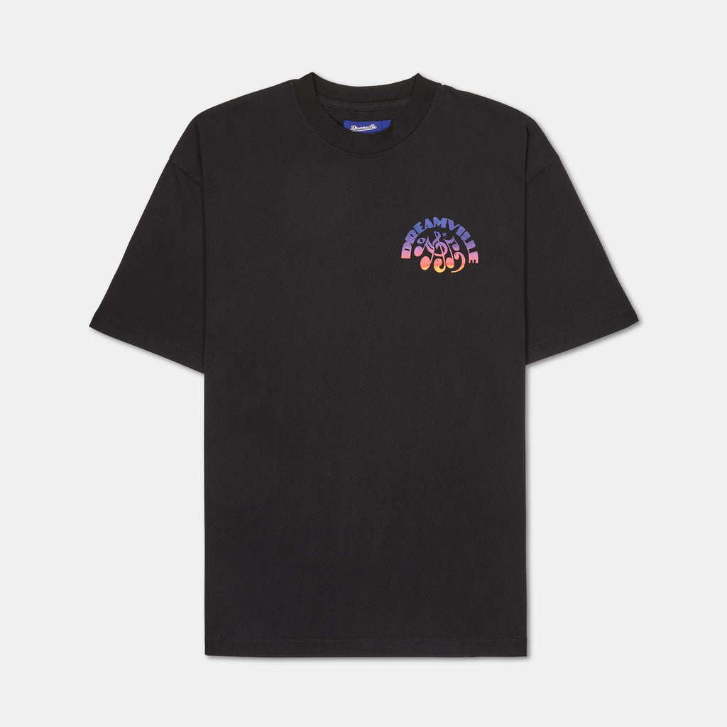 Black Music Note Tee - Sunset Logo