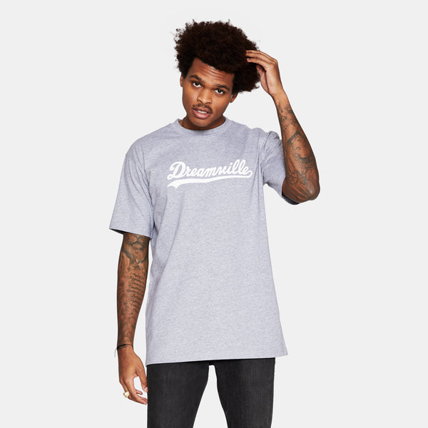 Dreamville Classic Short Sleeve Tee Heather Grey/White