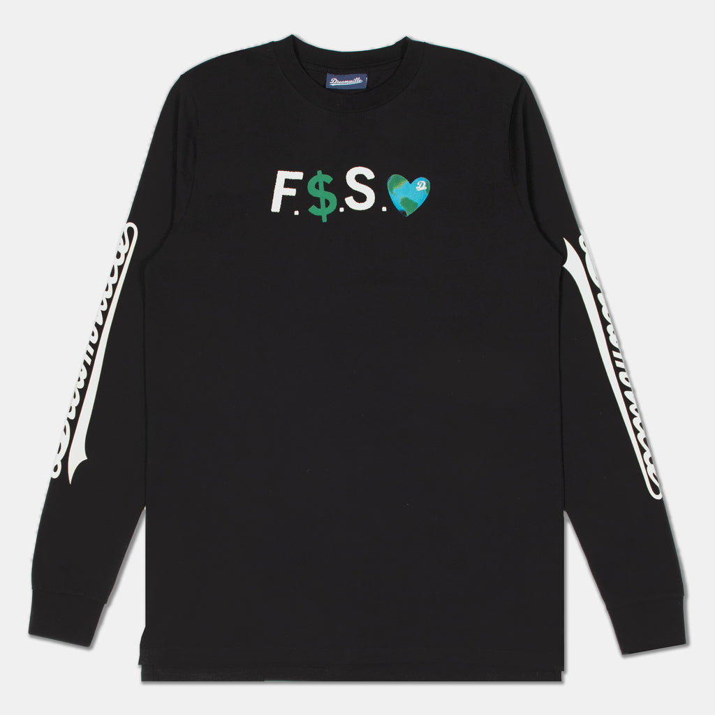 “Fuck Money Save Earth” Long Sleeve Tee